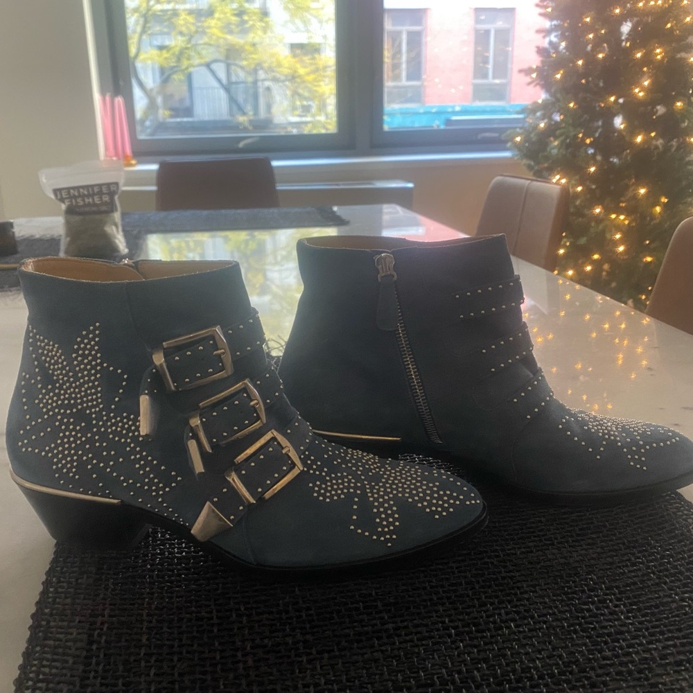 Chloe Susanna studded Suede ankle boots